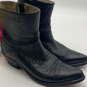 Durango Black Ankle Boots Sz 7D